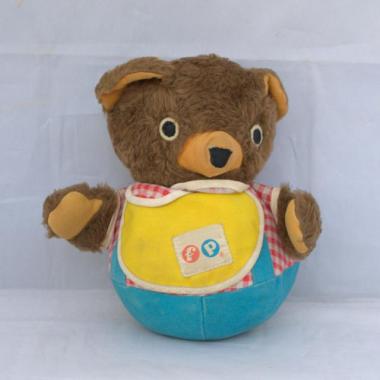 Fisher Price Roly Poly Chime Plush Teddy Bear