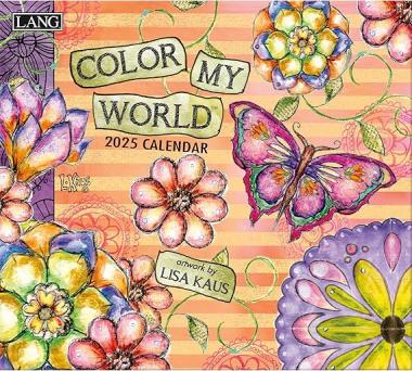 2025年LANGラング壁掛けカレンダーColor My Worldカラー マイワールド最安値税込2700円