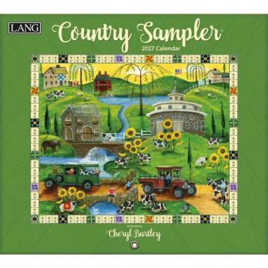 2027年LANGラング壁掛けカレンダーCountry Samplerカントリーサンプラー消費税込み2900円