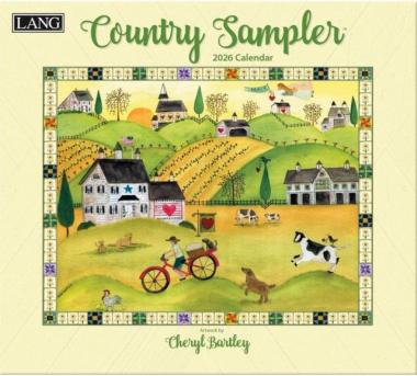 2026年LANGラング壁掛けカレンダーCountry Samplerカントリーサンプラー消費税込み2900円　　税込2900円