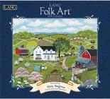 2026年LANGラング壁掛けカレンダーFolk Art フォークアート 消費税込2900円