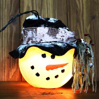 クリスマス　スノーマンライト