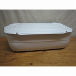 アンティーク ホーロー ふた付き容器