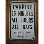 アンティーク USA ロードサイン アルミプレート(PARKING)